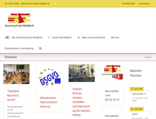 Tablet Screenshot of gesamtschule-waldbroel.de